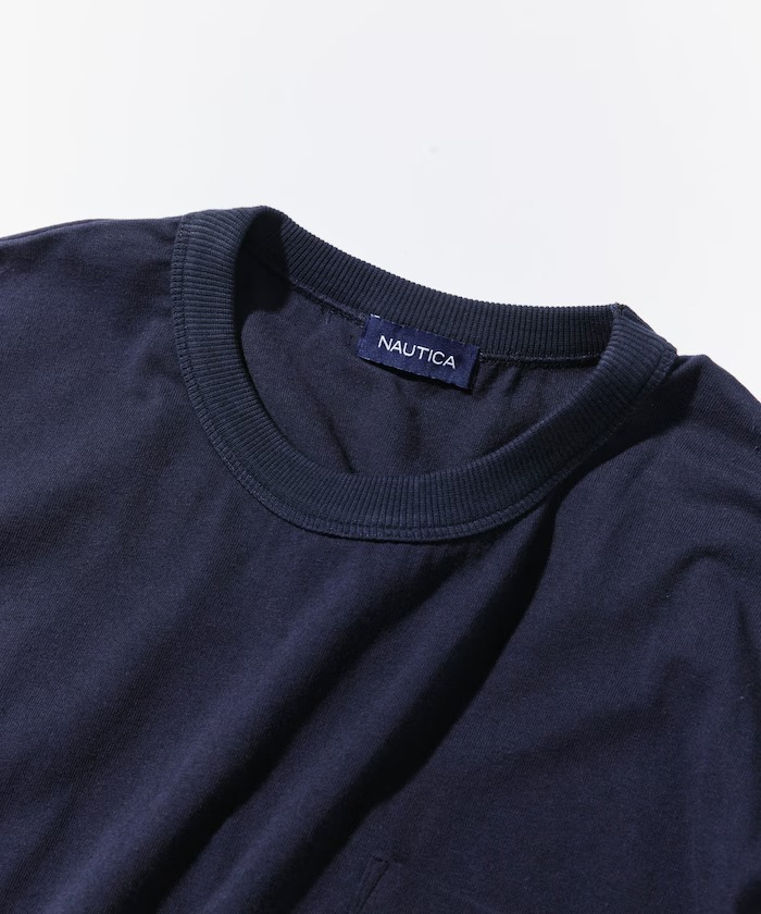 日本 Nautica Flag Logo Pocket T-Shirt