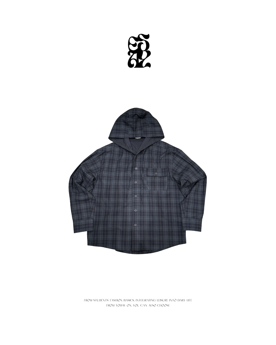 GW格紋防曬連帽衫
