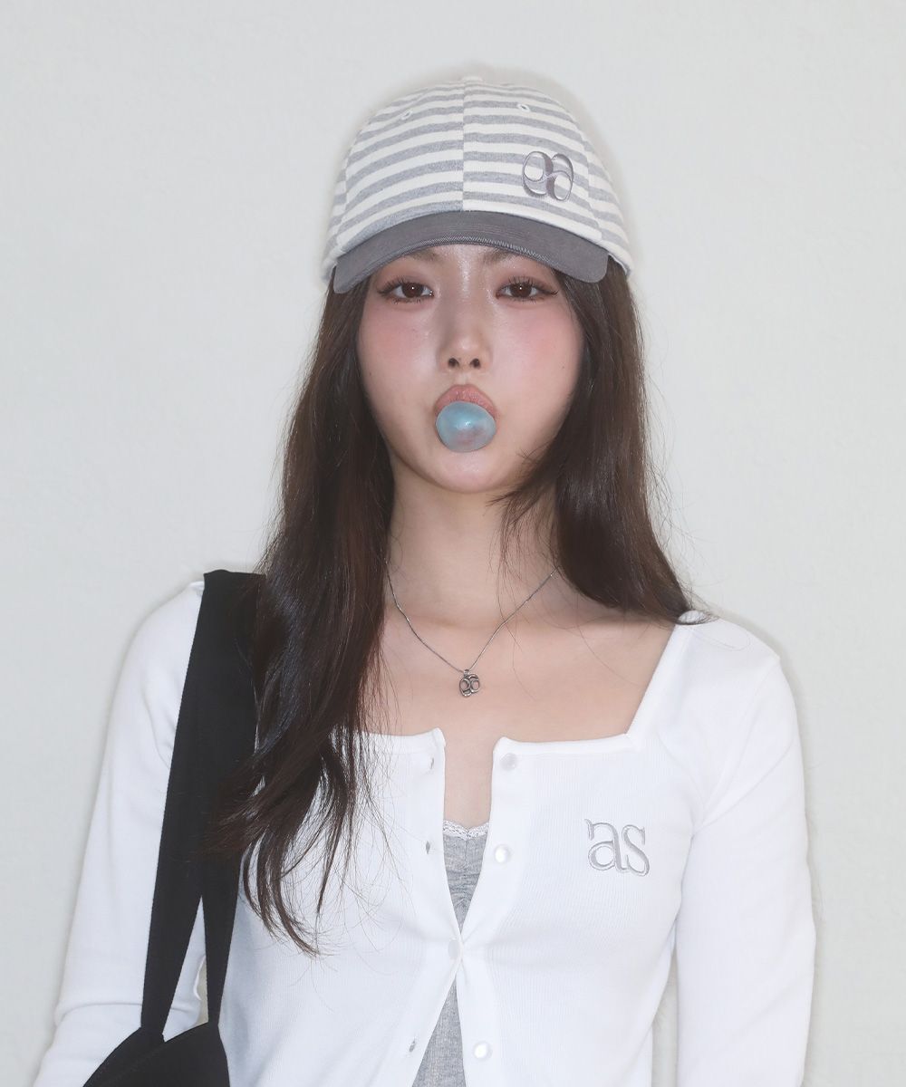ASON 雙色條紋棒球帽 AS_P0000DDL