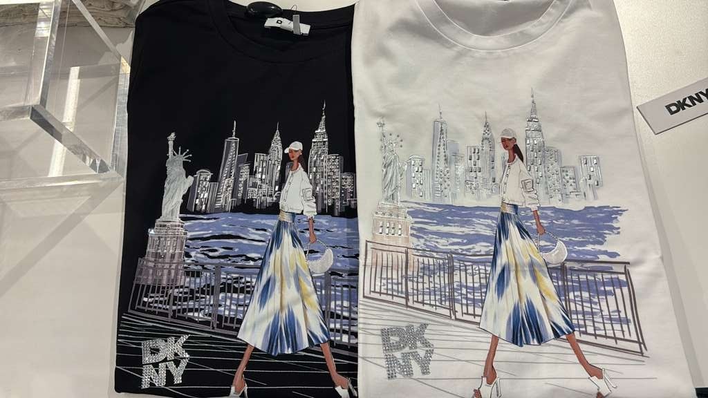 ZR005 DKNY 自由女神印花短袖TEE