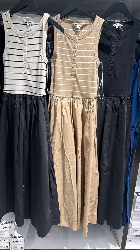 ZR006 DKNY 背心拼接連衣裙