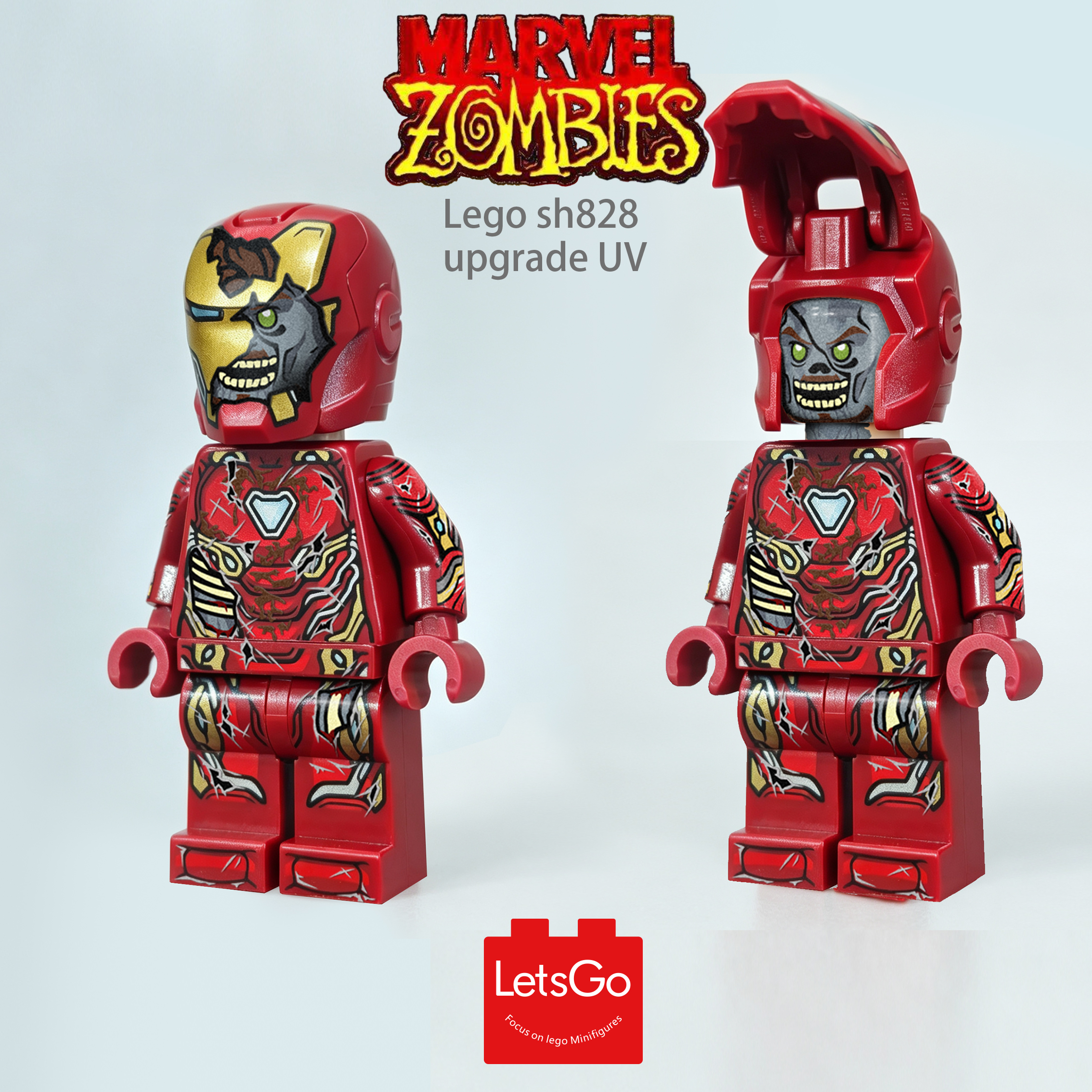 [Lets Go][Preorder] Zombies Iron Man [Lego sh828 upgrade UV]