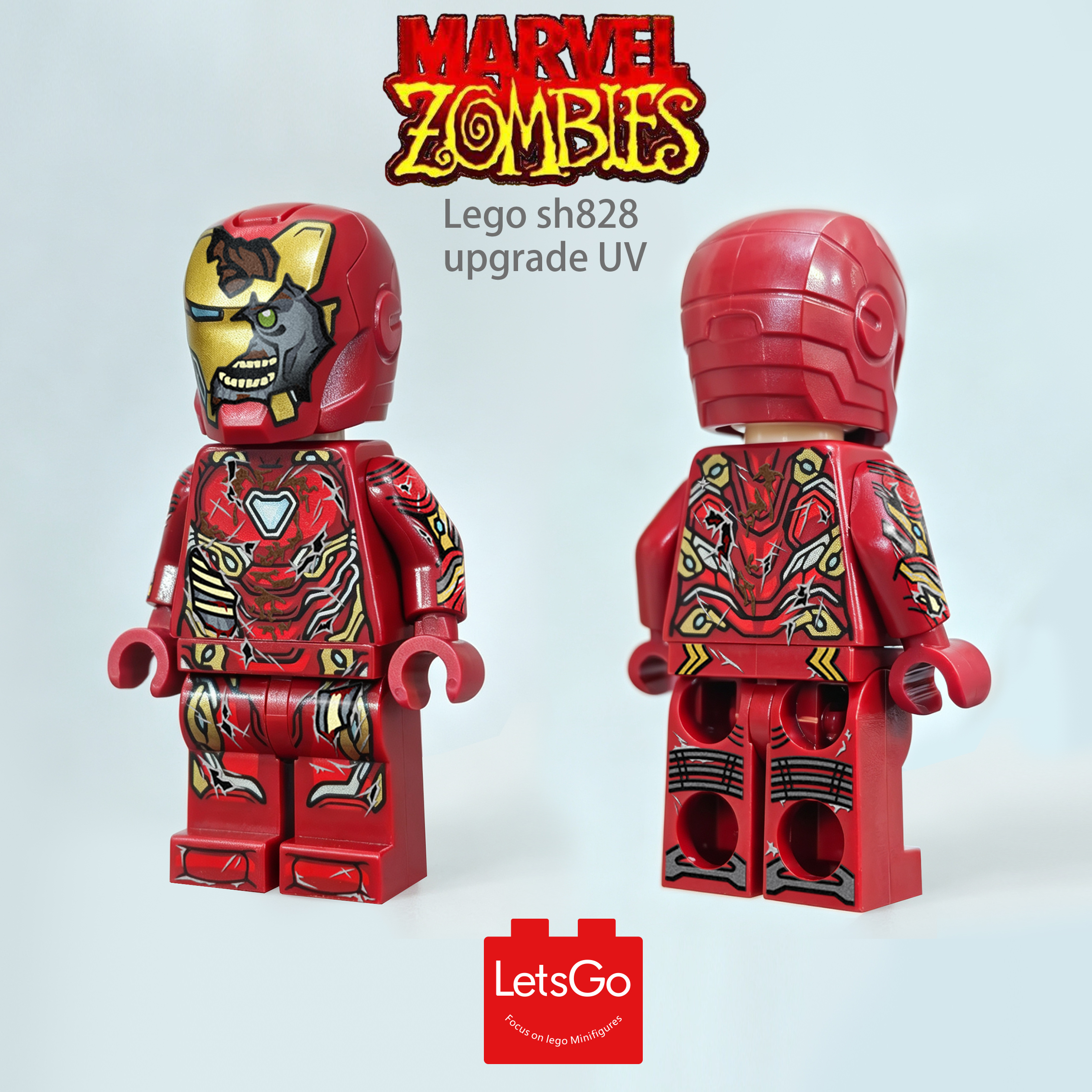[Lets Go][Preorder] Zombies Iron Man [Lego sh828 upgrade UV]