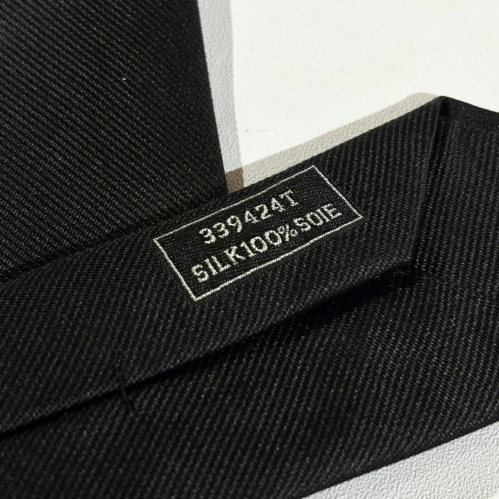 全新HERMES TIE CHAINE D ANCRE PUNK SILK 黑色豬鼻 #愛馬仕領呔 H339424T 01 #BRAND NEW #香榭站正品