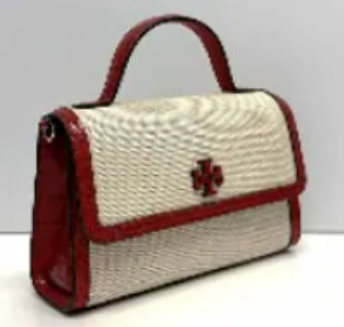 [S] TORY BURCH CANVAS / RED SKY EMERSON CANVAS MINI TOP HANDLE, 175792-960 (STB779)
