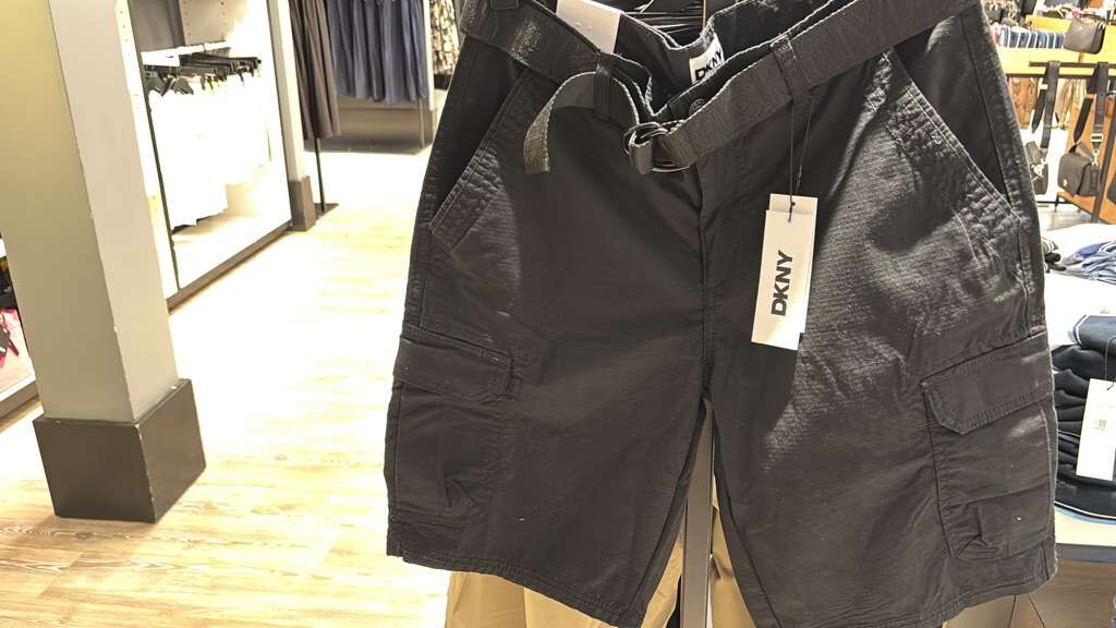 ZR053 DKNY 男士復古純棉帆布工裝短褲