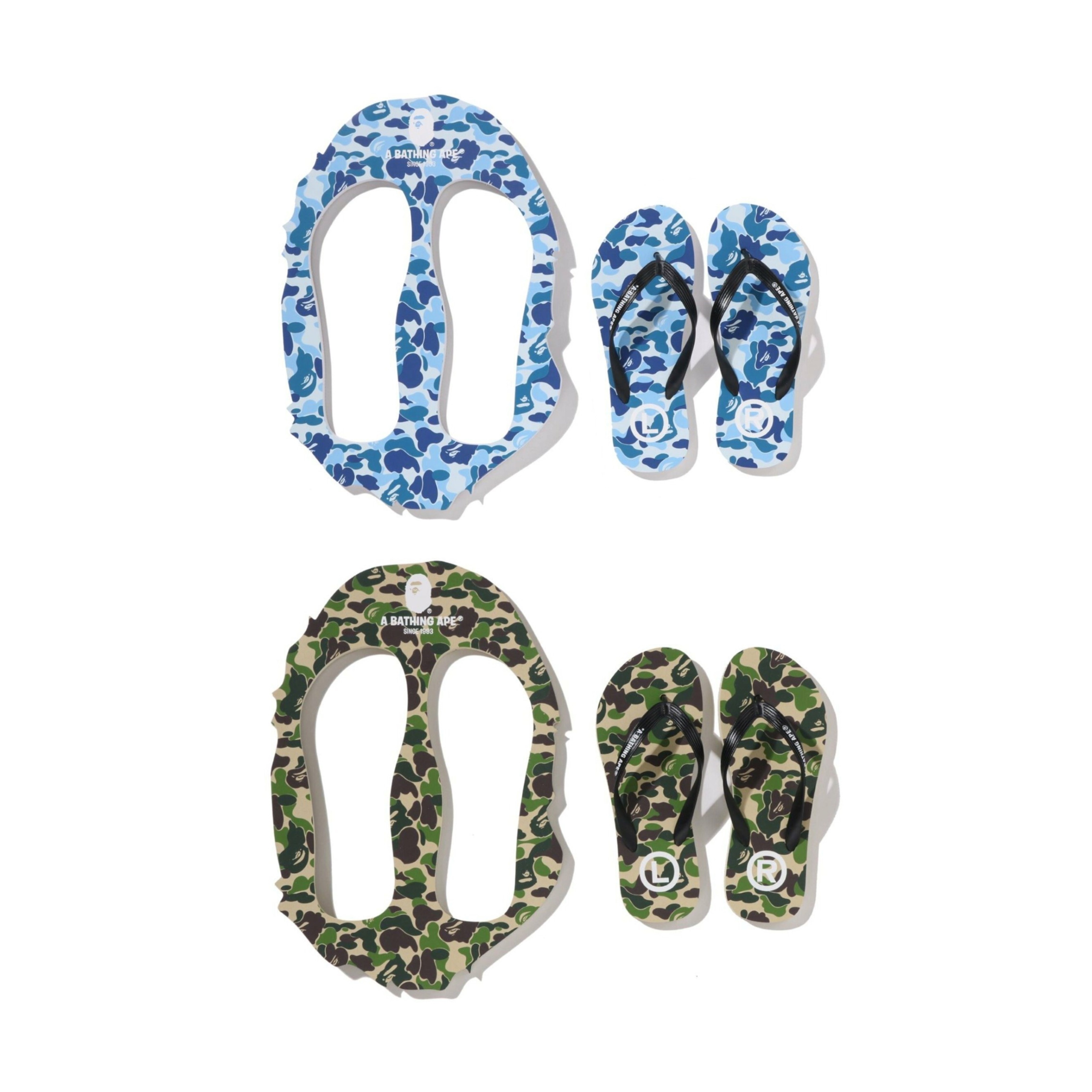 2026SS A BATHING APE BAPE ABC CAMO BEACH SANDALS 迷彩 海灘 拖鞋 現貨 1M30191001