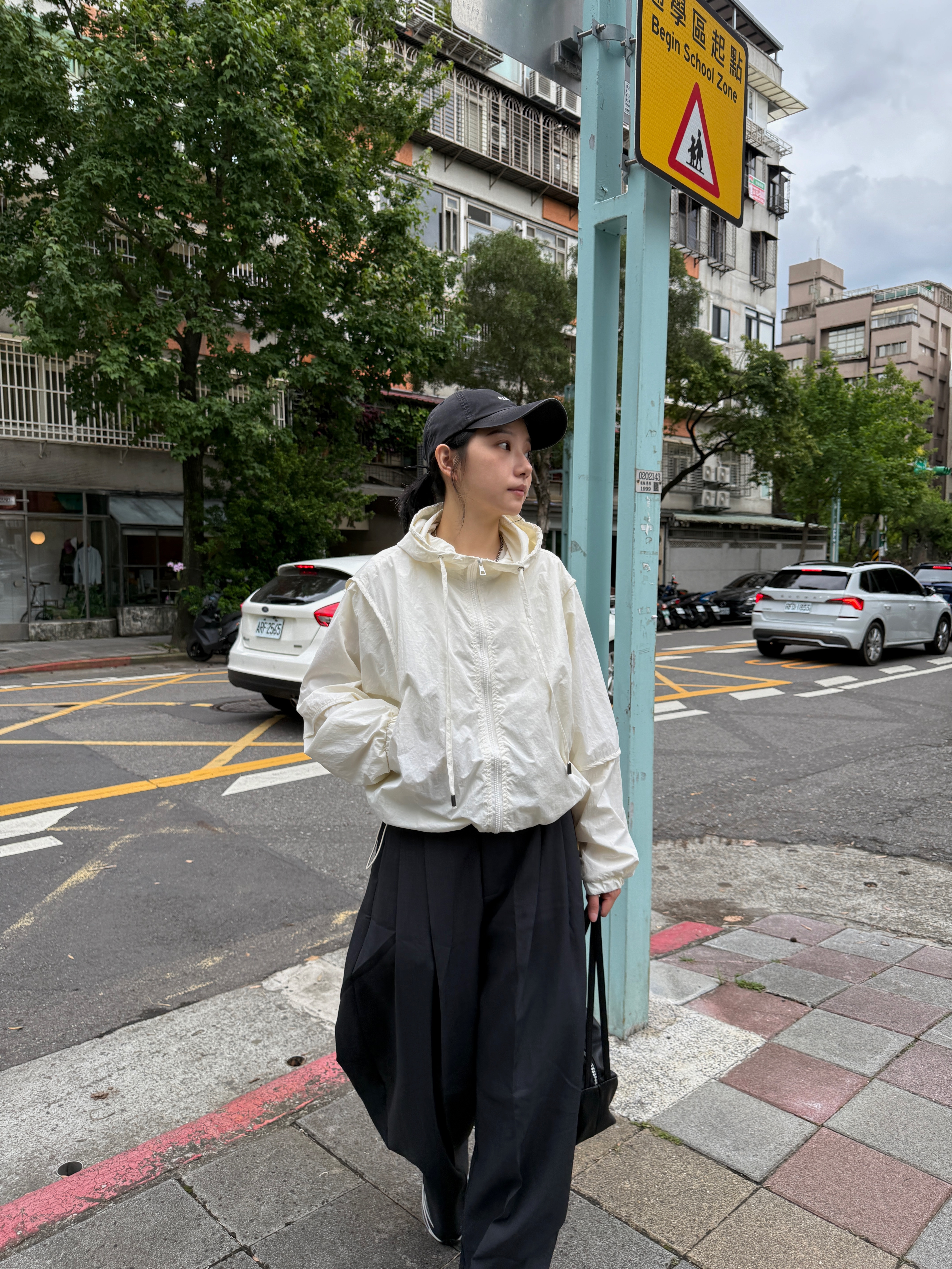 防曬也要很可愛！刷刷連帽外套 (杏)