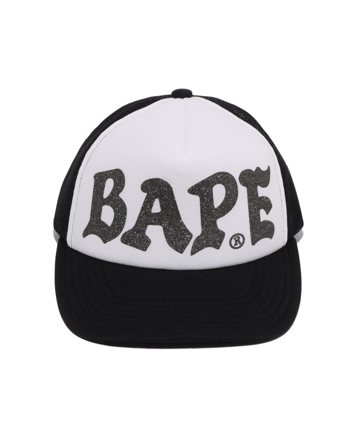 2026SS A BATHING APE BAPE BAPE GLITTER PRINT MESH CAP 亮片 網帽 現貨 1M30180002
