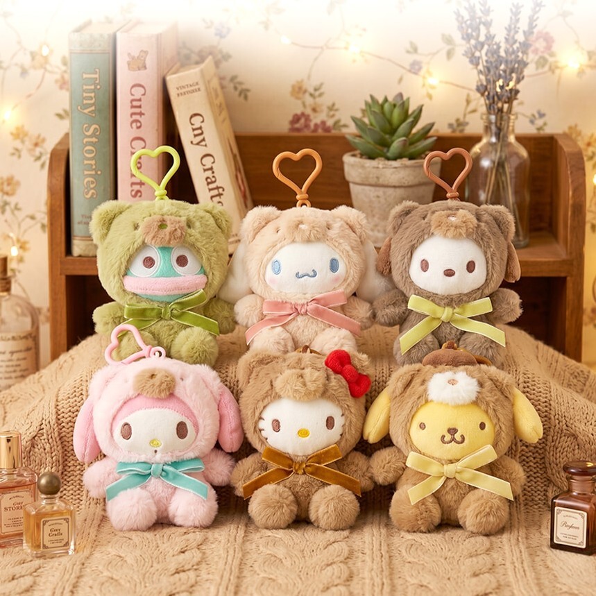 韓國限定 Sanrio 絲帶熊仔造型公仔