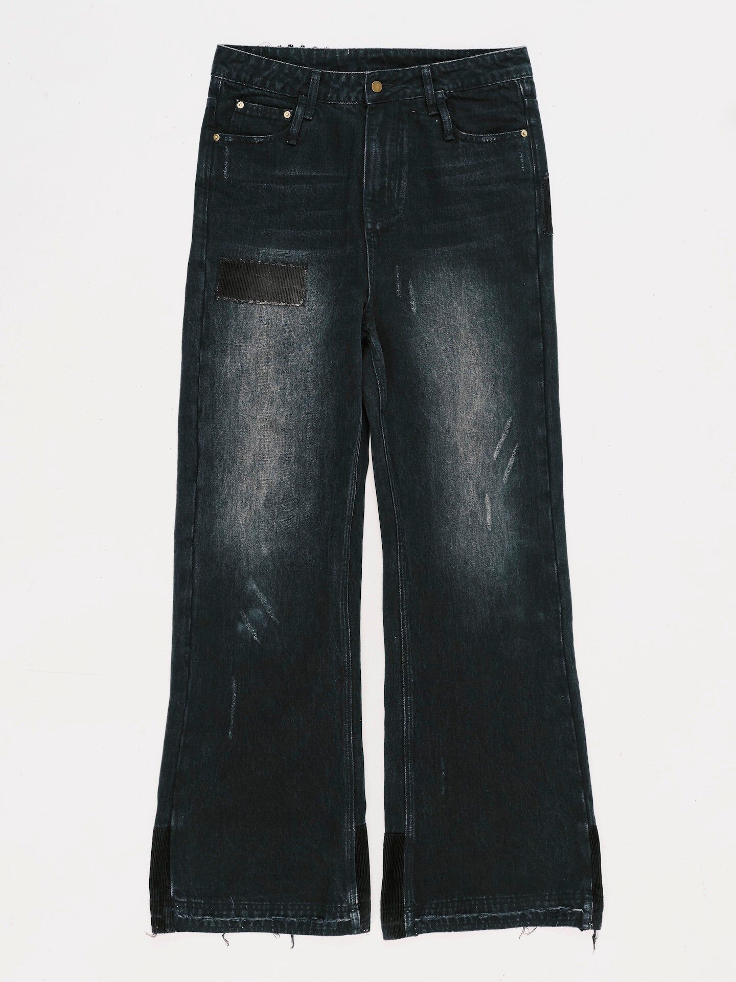 ANOWHEREMAN｜Patchwork Denim Jeans (Black)