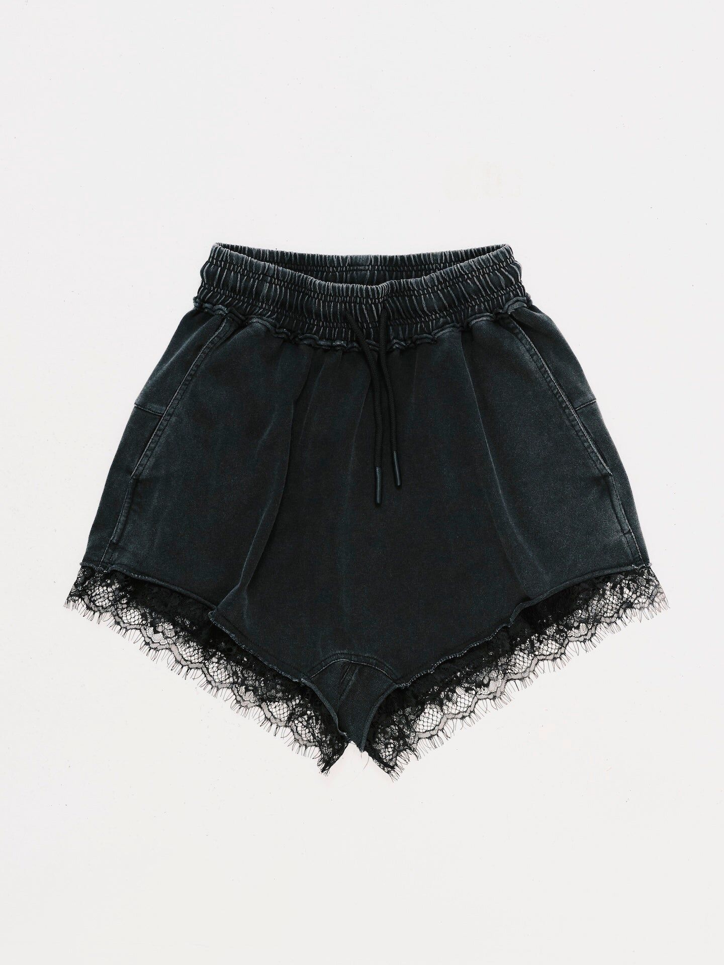 ANOWHEREMAN｜Lace Washed Shorts (Women)