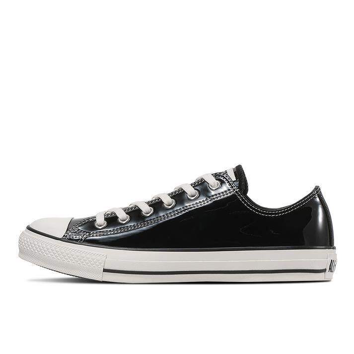 Converse AS ES OX 日本限定 黑色 黑白 亮皮 光澤感 皮革 男女 帆布鞋 31317720