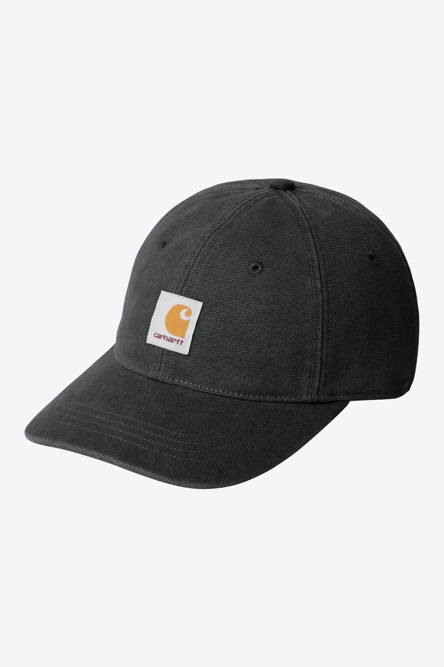 [現貨] CARHARTT WIP CANVAS 6-PANEL CAP WASHED BLACK