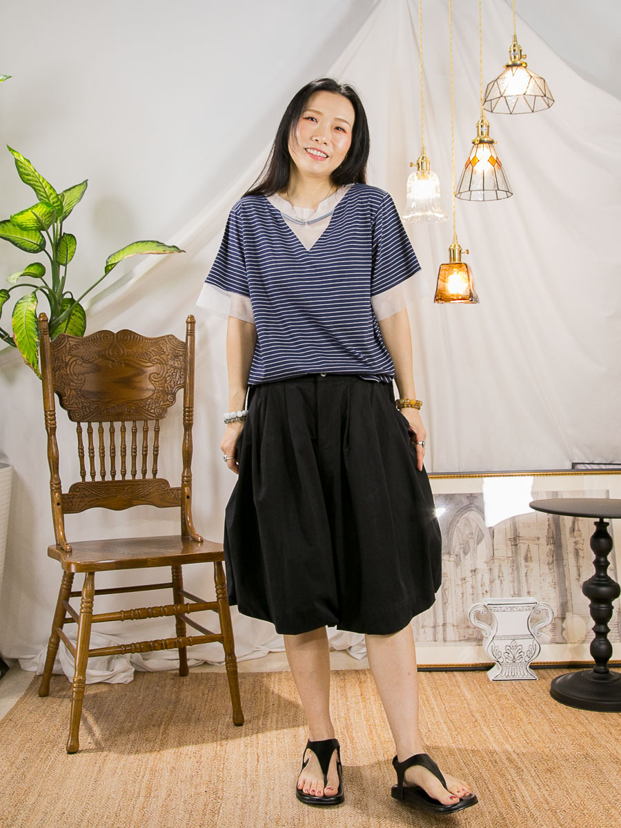 【15/5-17/5 限時優惠】領位 袖口網布．COTTON料TOP