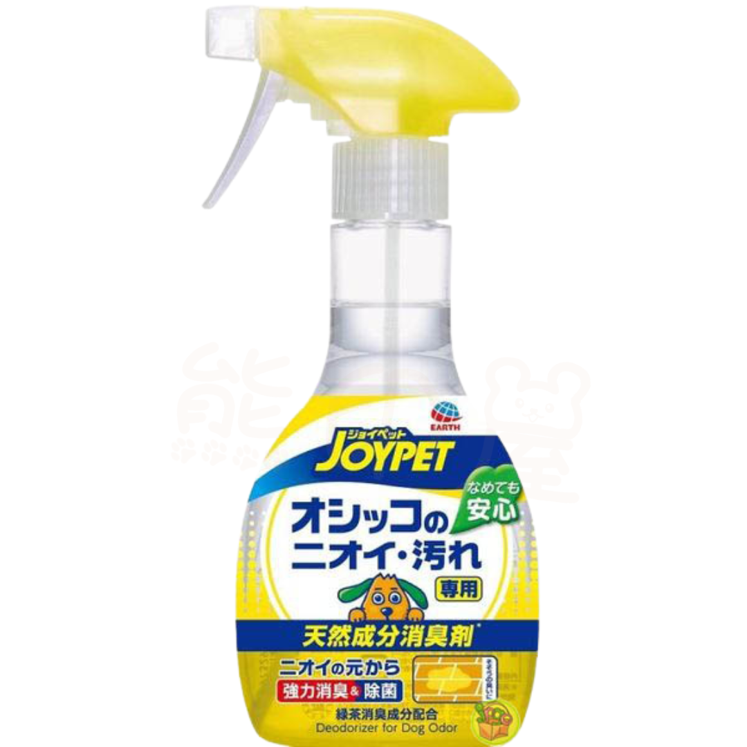JOYPET 寵物狗犬專用天然綠茶消臭尿味清潔噴霧 日本製 270ml (黃)