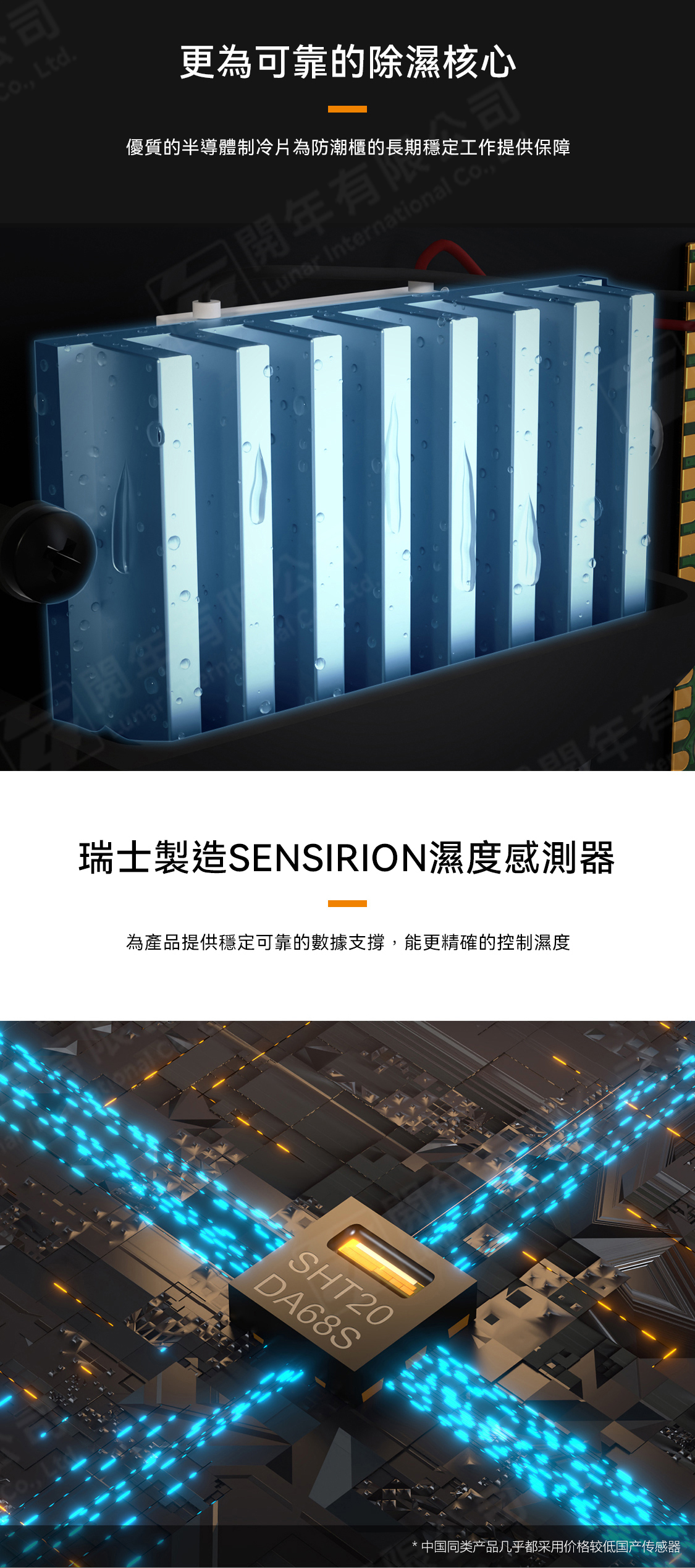 領頓 Lenthem DT-105D 半導體系列防潮箱 108L 黑色 攝影收納