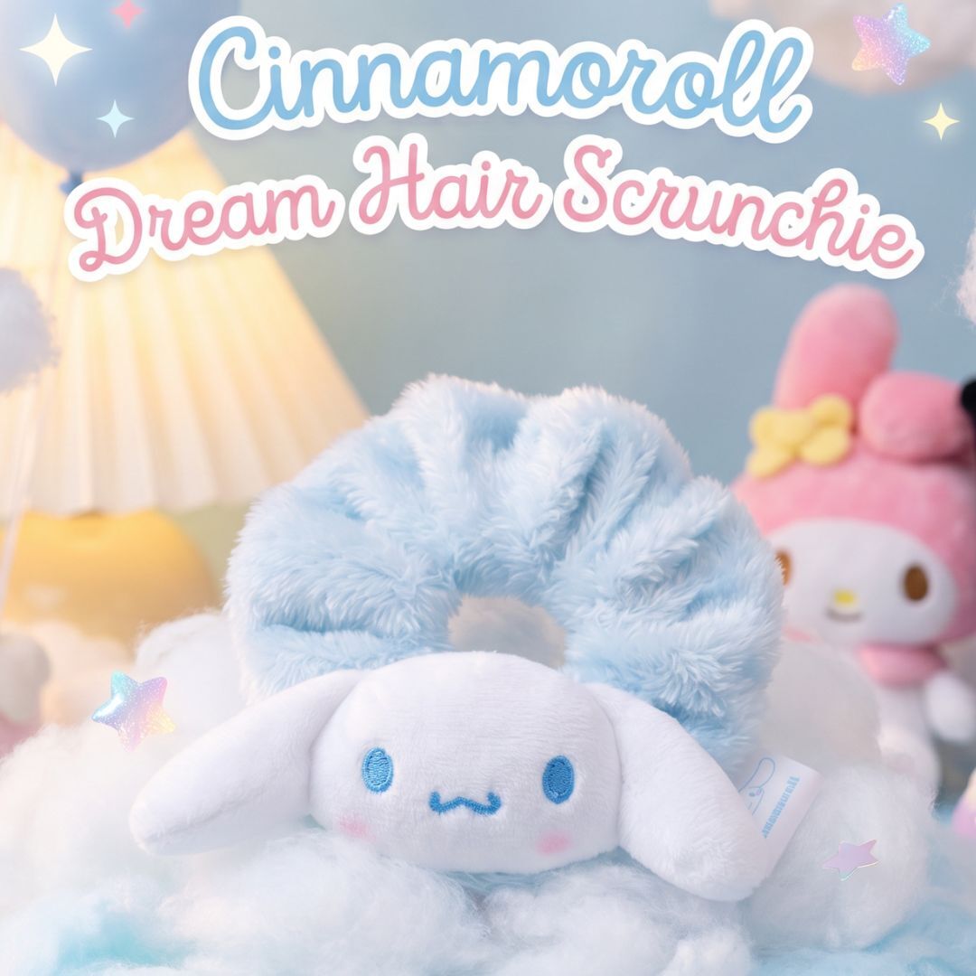 玉桂狗 Sanrio| 3D公仔毛絨髮圈 髮帶