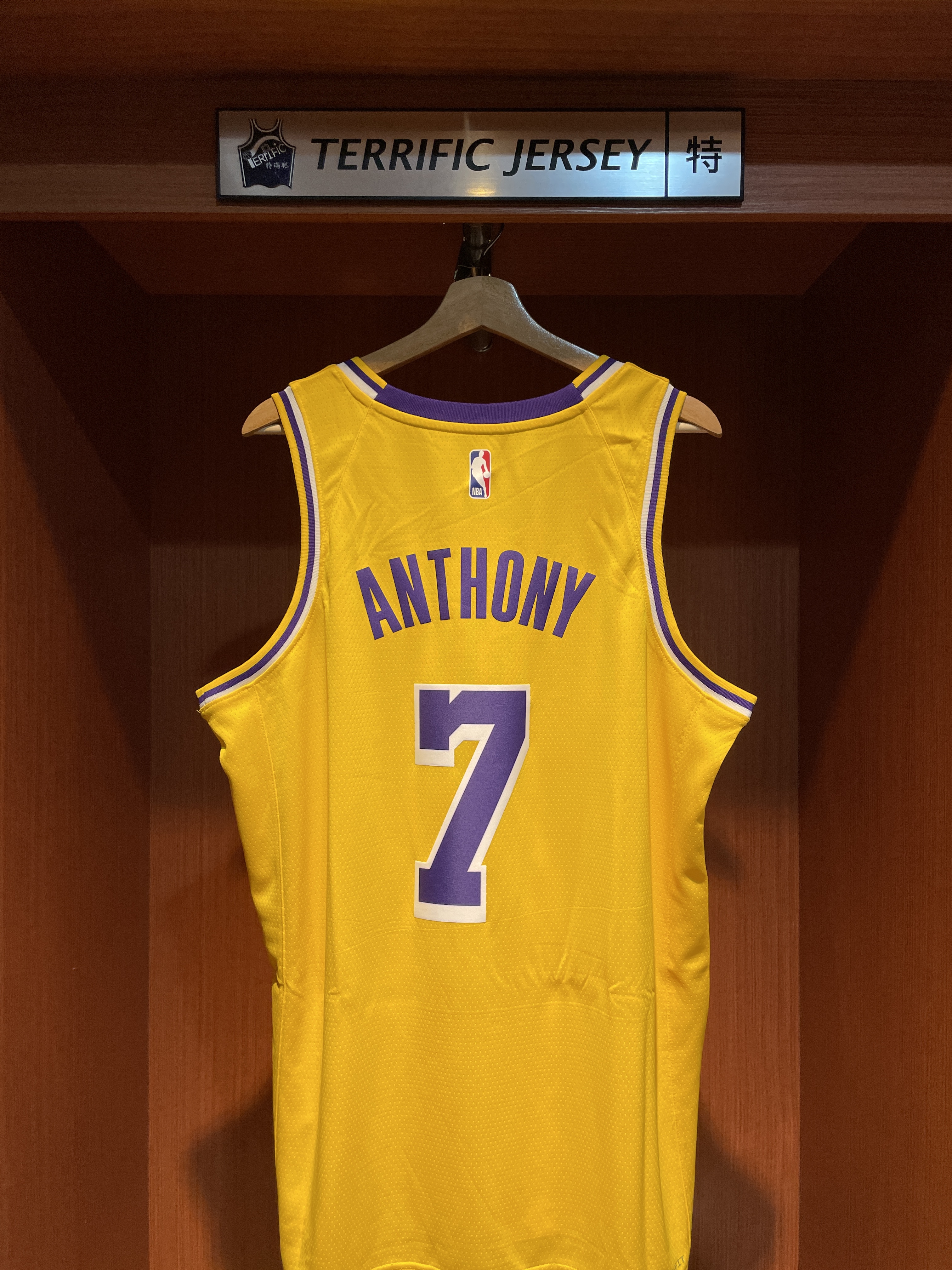 NBA球衣 Carmelo Anthony 洛杉磯湖人黃 Icon Nike Swingman 球迷版 熱轉印 全新