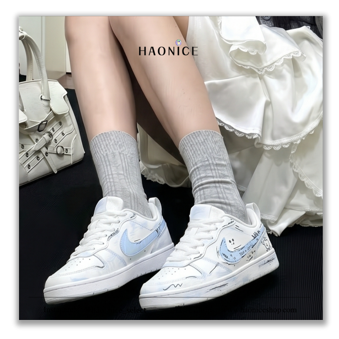 【HAO NICE】客製🎨Nike Court Borough⚡️漫畫風 清爽一夏 活力滿滿 塗鴉 板鞋 休閒鞋 假一賠十 配合legit 驗貨