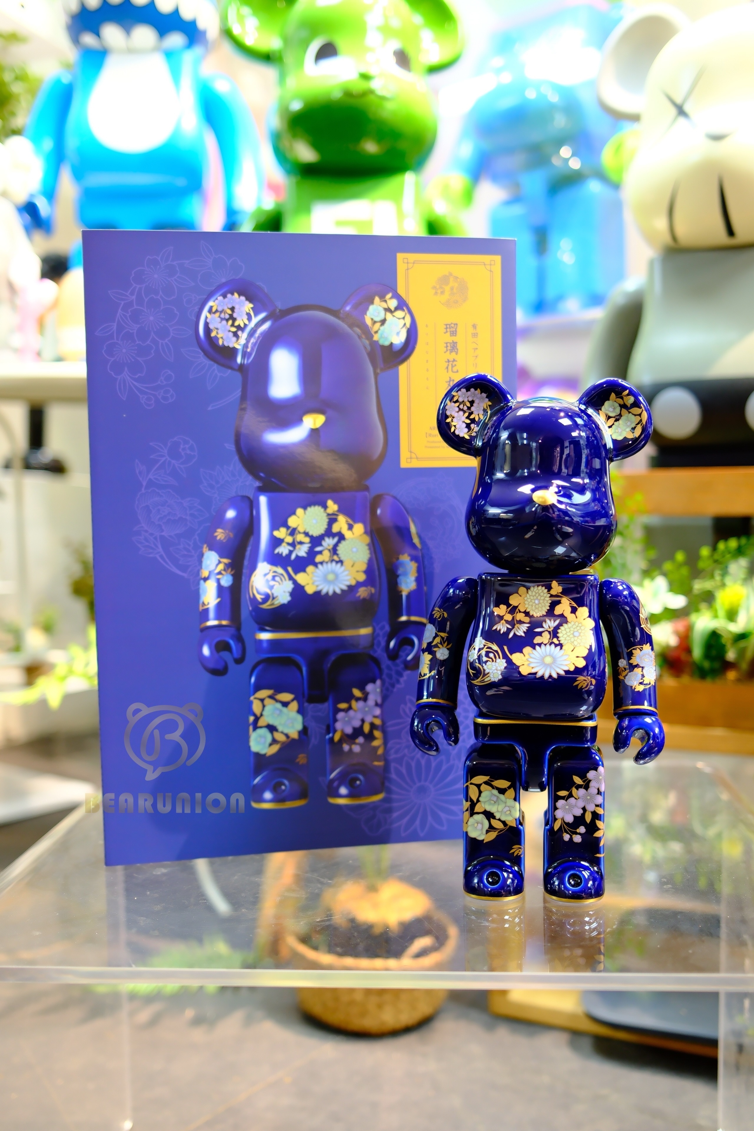 🎏預訂🎏Bearbrick 400% 瑠璃花丸紋 友田