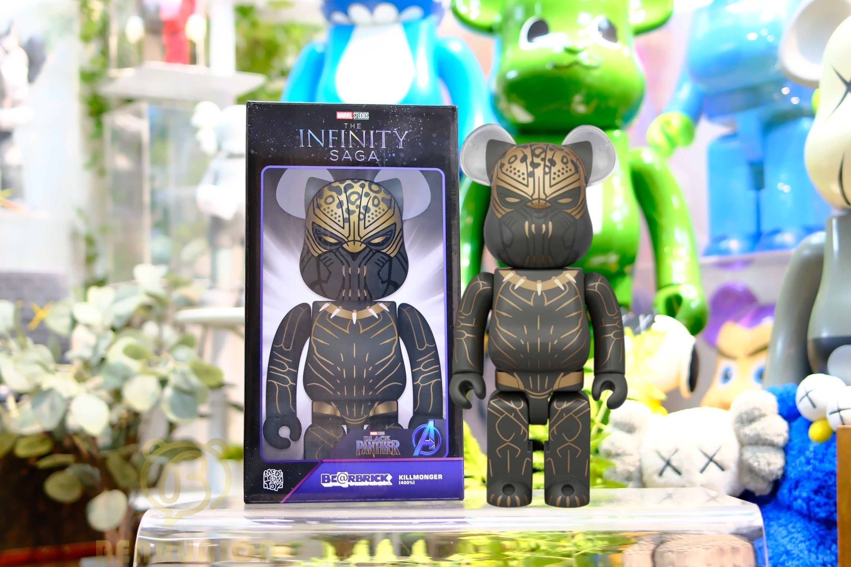 🎏預訂🎏Bearbrick 400% MARVEL INFINITY SAGA KILLMONGER