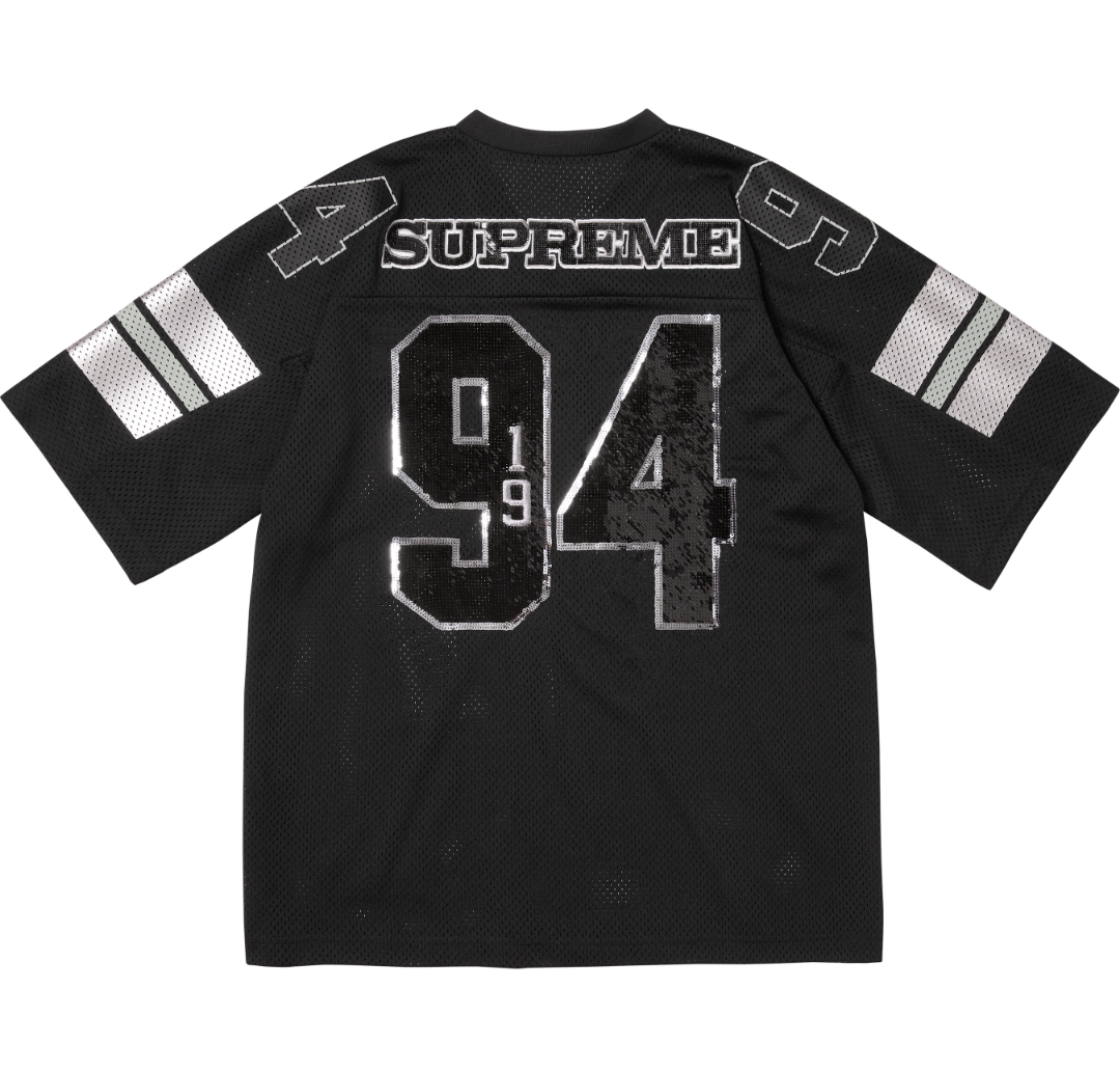 SUPREME SEQUIN FOOTBALL JERSEY球衣