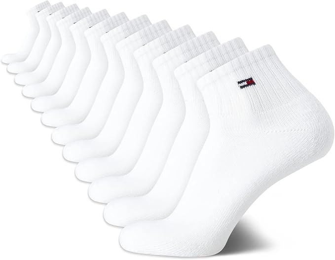 【預購】Tommy Hilfiger H051461 男裝白色加厚中幫短襪 (12-Pack)