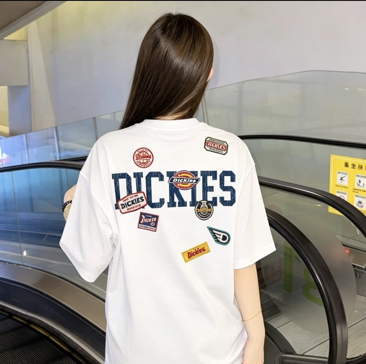 Dickies 美式 復古 街頭 仿刺繡 塗鴉 仿貼布 印花 Logo 重磅 短T 4色
