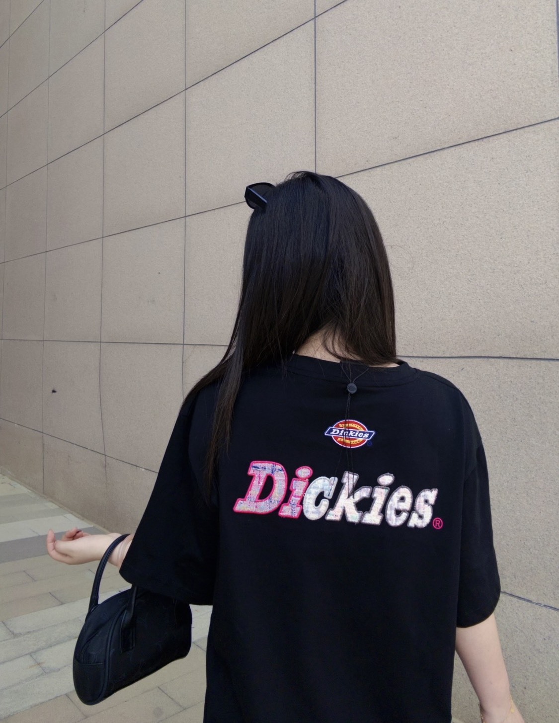 Dickies 美式 復古 街頭 仿刺繡 塗鴉 仿貼布 印花 Logo 重磅 短T 4色