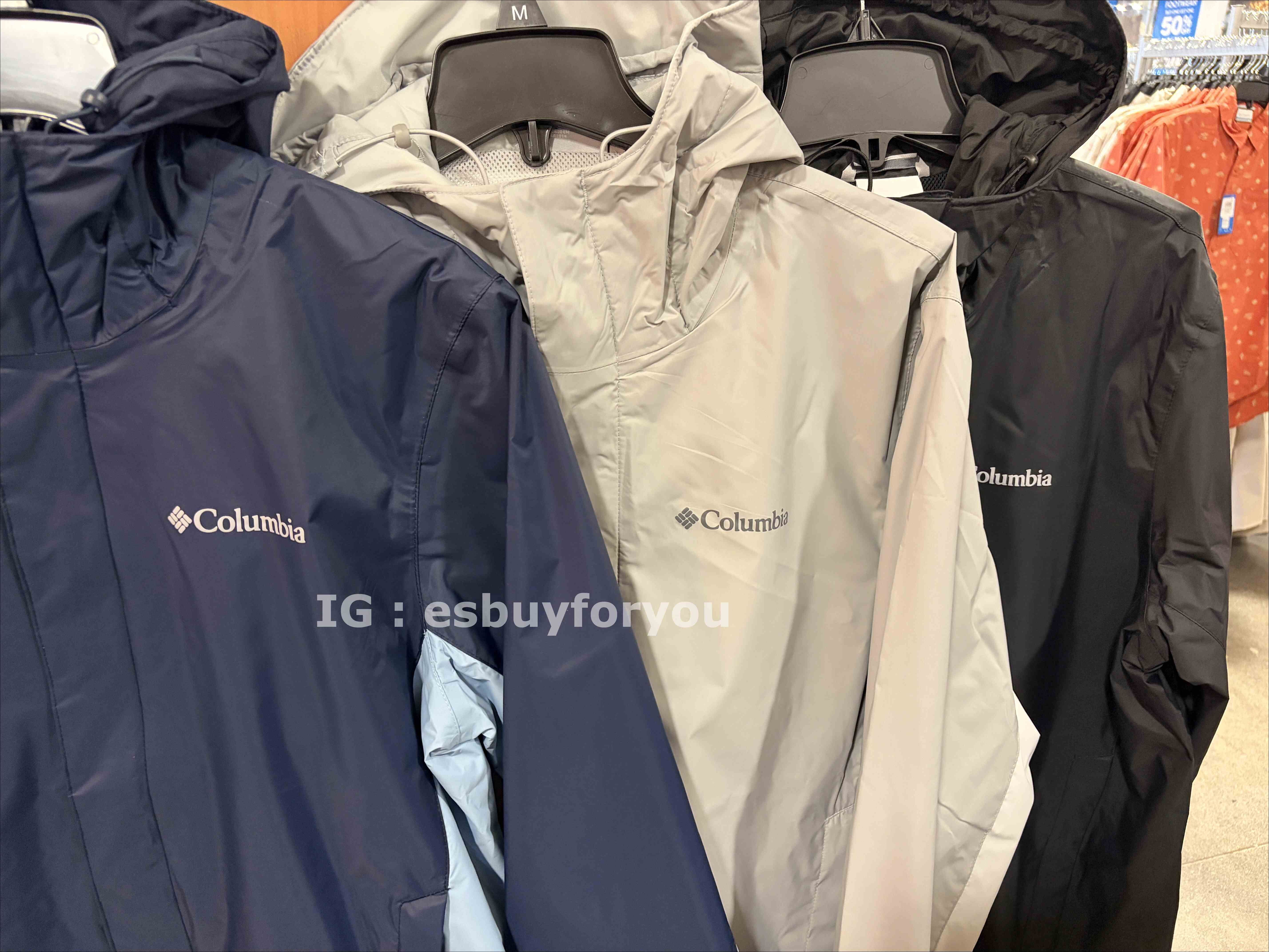 Columbia 哥倫比亞 男款 OMNI-TECH 經典亮面防潑水連帽風衣 輕量網眼/可收納 (2色)
