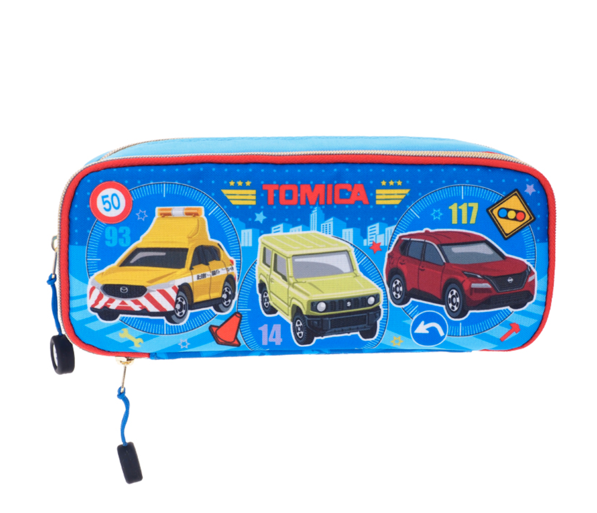 Tomica 雙拉鏈筆袋 TM-7462-3