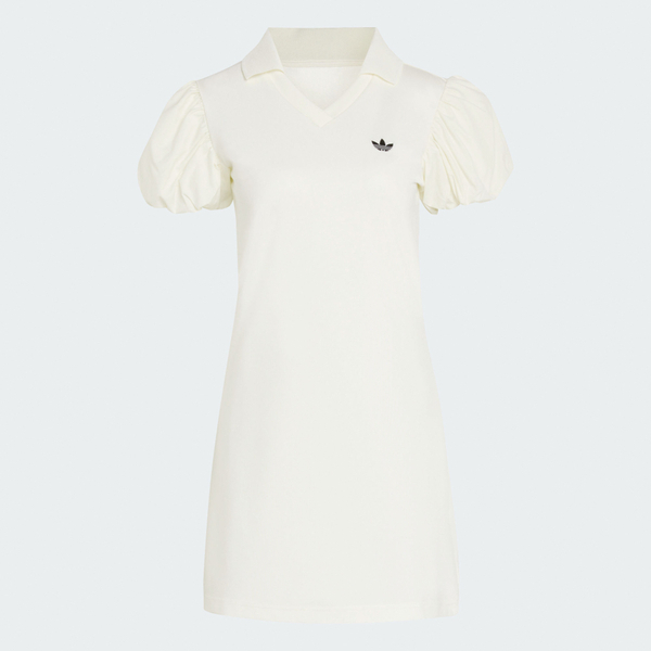 Adidas 愛迪達 Balloon Dress KE3437 女 連身洋裝 白 亞版 泡泡袖 優雅俐落