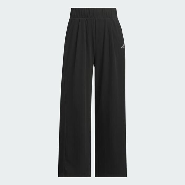 Adidas 愛迪達 Sfl Wide Pnt KH2639 女 長褲 運動長褲 休閒長褲 黑 亞版 寬版褲管