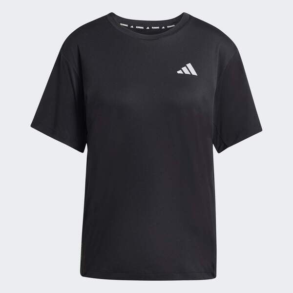 Adidas 愛迪達 Run Ess Tee W JZ7808 女 T恤 運動上衣 休閒短袖 黑 亞版
