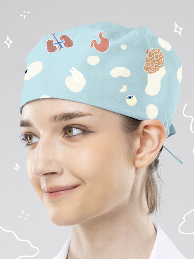【 AS005 -0A-  F 】Assiduous-Scrub Caps-Heart & Soul