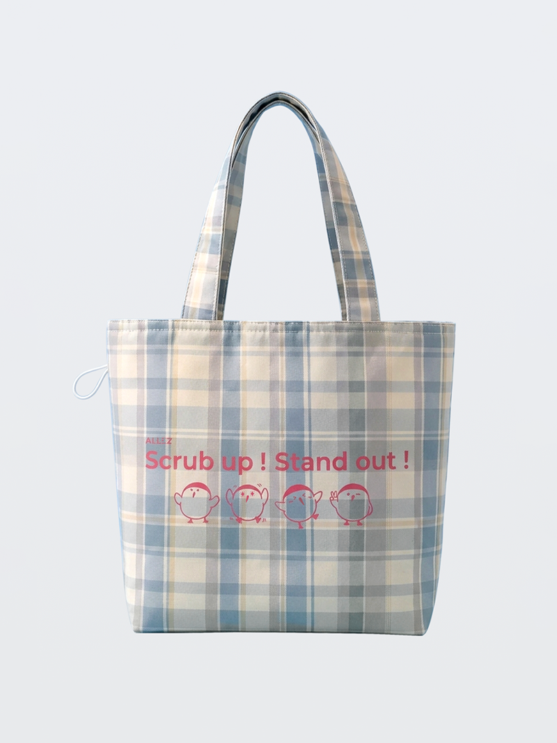 【 品牌小物 】STAND OUT ! 翻轉格紋兩用杯袋
