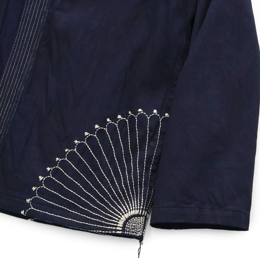 KAPITAL 8oz IDG x IDG Denim KAKASHI Shirt (Furoshiki Embroidery) - INDIGO PRE ORDER ITEM (預訂中)