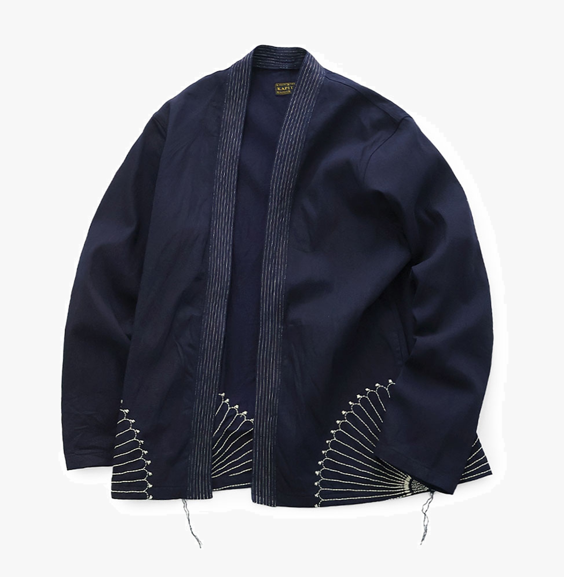KAPITAL 8oz IDG x IDG Denim KAKASHI Shirt (Furoshiki Embroidery) - INDIGO PRE ORDER ITEM (預訂中)