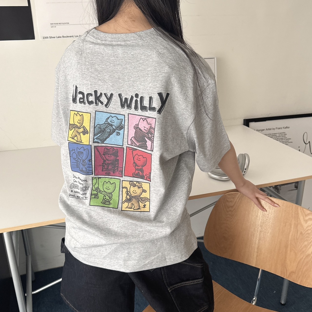 （現貨）韓牌 Wacky willy 小黃人 漫畫色塊 短T WA2602ST12