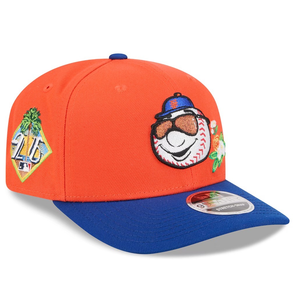 MLB帽子 New York Mets 紐約大都會 春訓橘 FL26 老帽 New Era 9SEVENTY 可調式 全新
