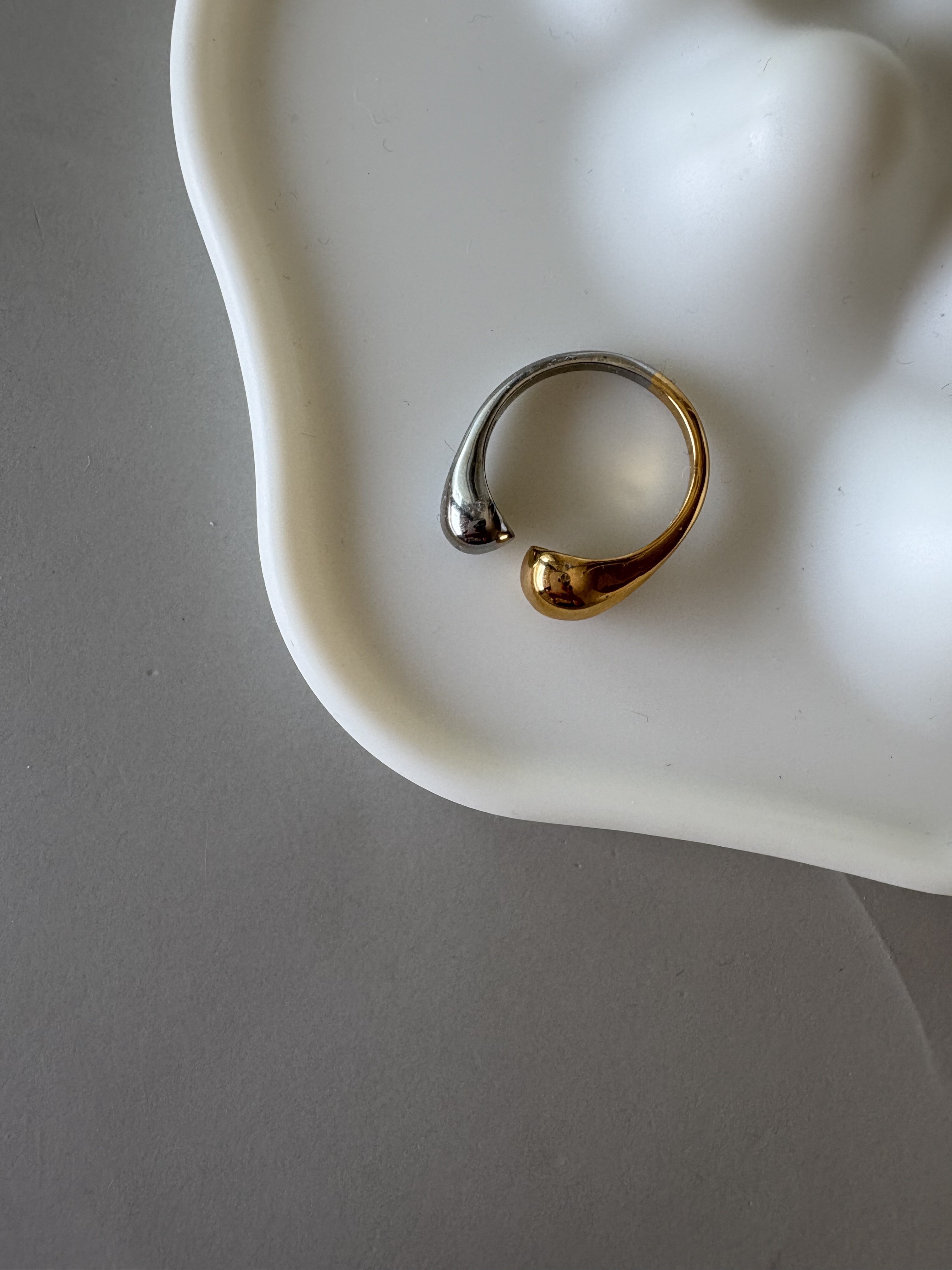 bicolor open ring