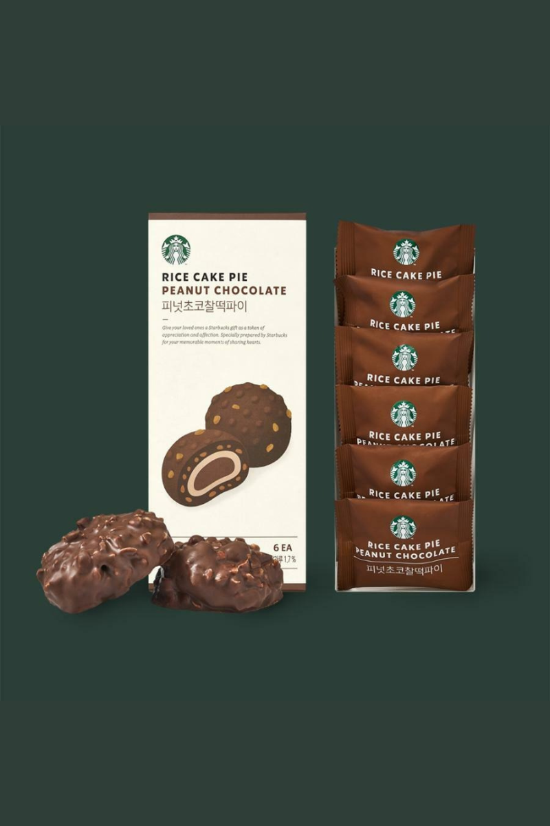 【 5/17收單 】STARBUCKS 花生巧克力麻糬派 (6入) 韓國