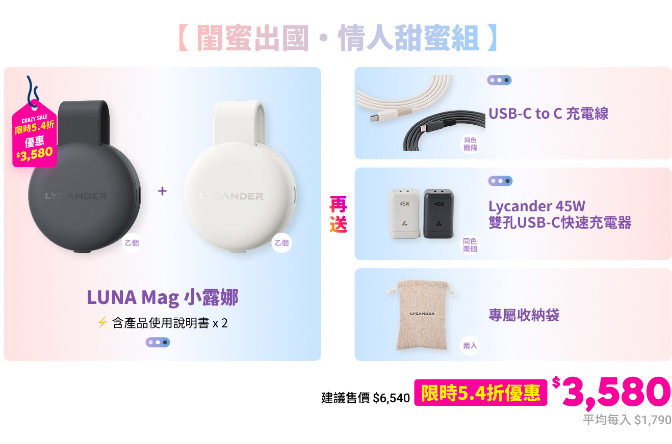 LUNA Mag 小露娜-閨蜜出國。情人甜蜜組