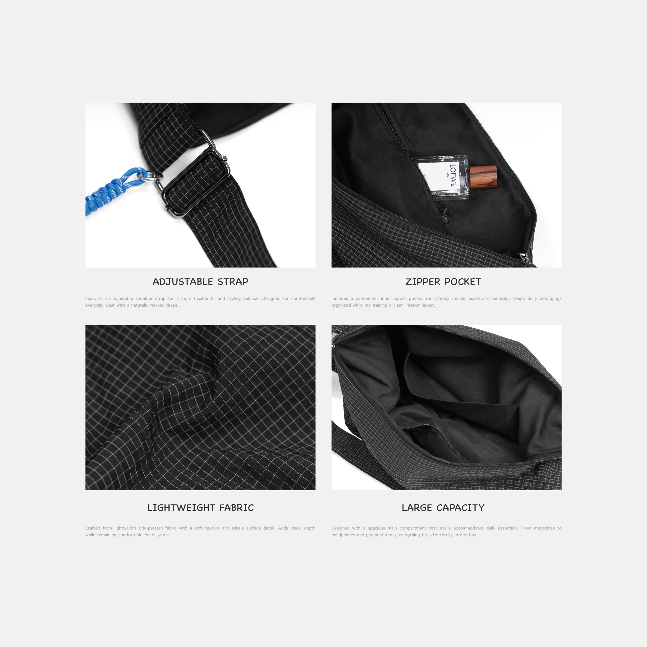 [ 預約販売 ]  L.PARK® SELECT - Drawcord Plaid Bag 「02 」