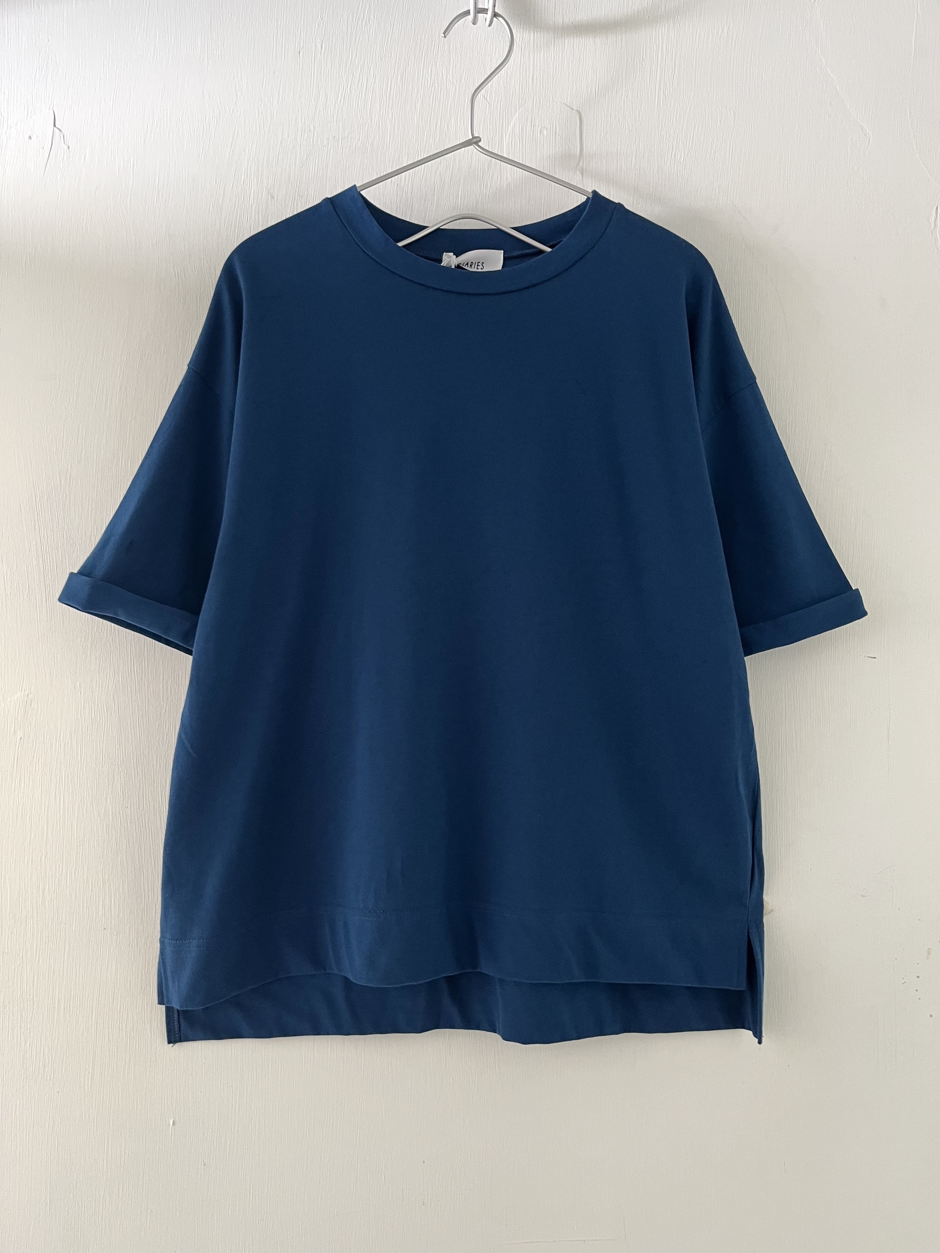 日本製DIARIES藍色圓領tee