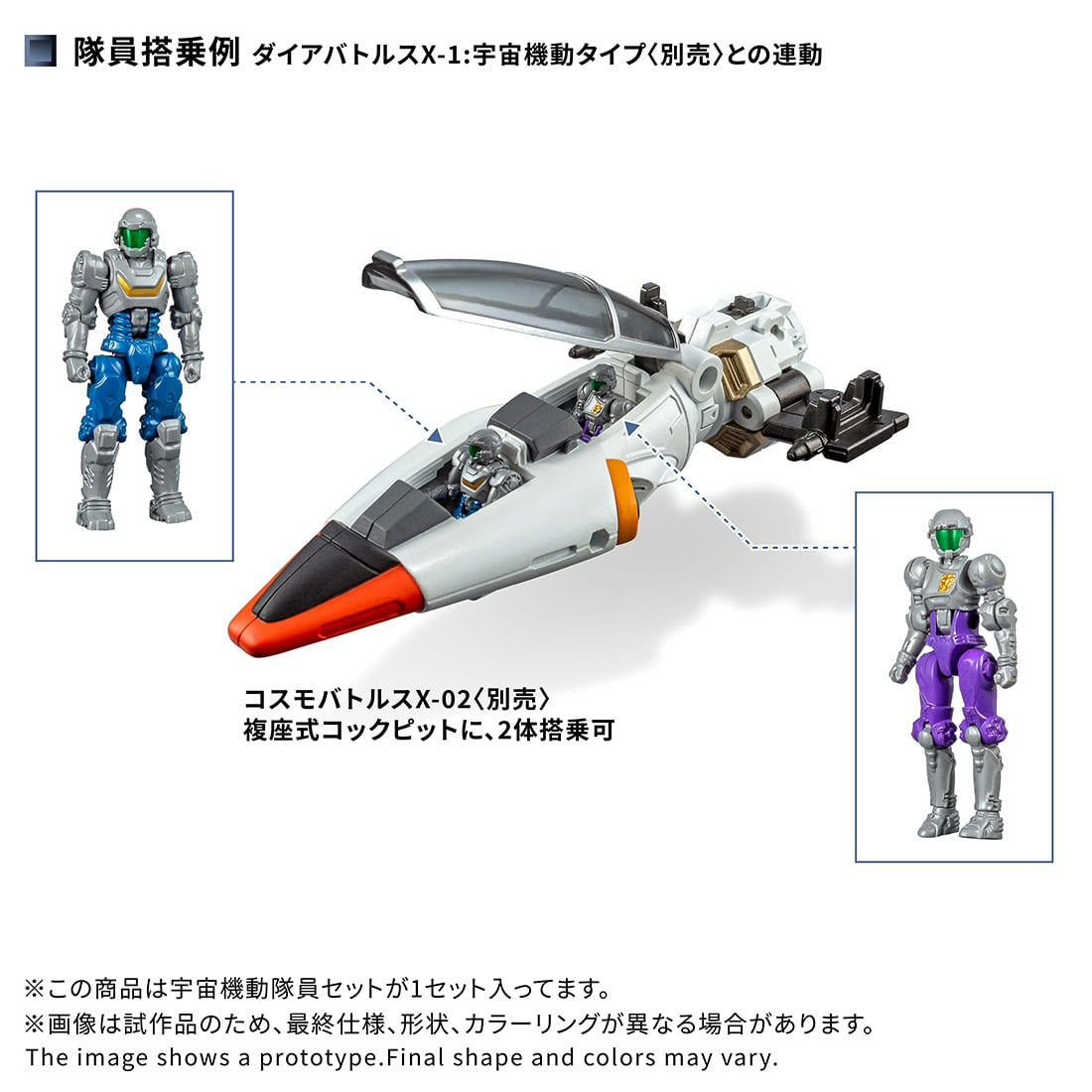 [預訂] Takara Tomy Mall Exclusive DIACLONE DA-125 COSMO MANEUVER DIA-NAUTS SET