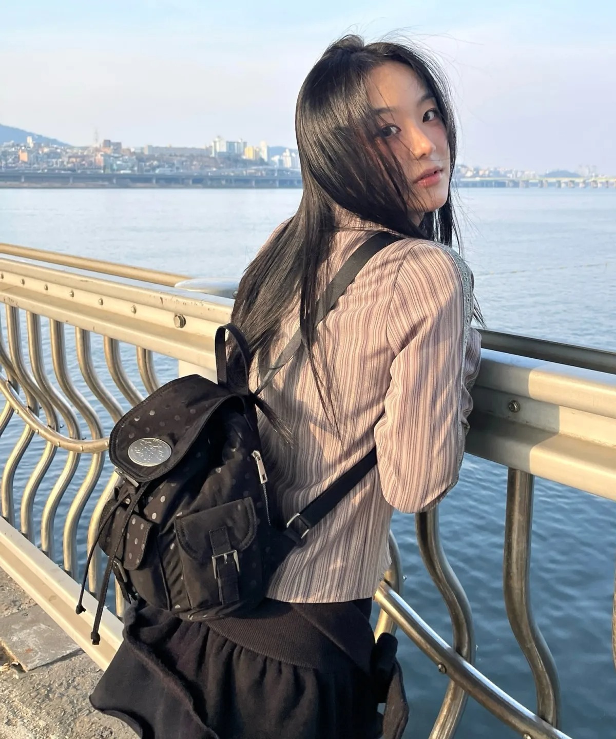 LOTSYOU Dot Dot Nostalgia Chubby Backpack