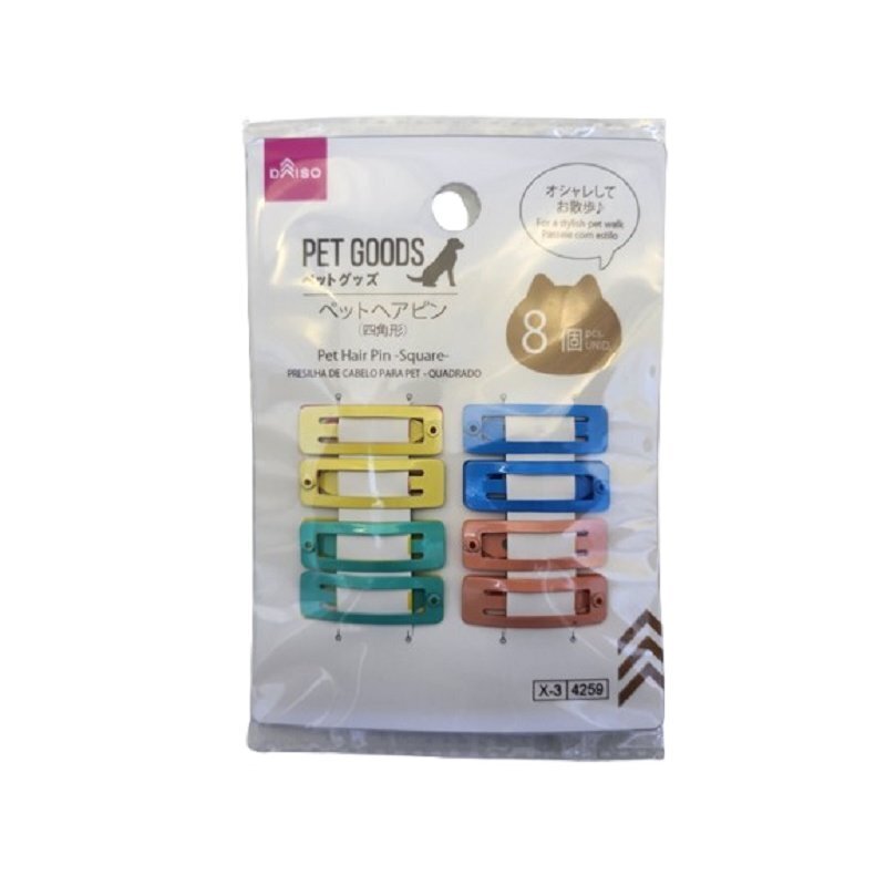 寵物用毛髮夾/方 8入