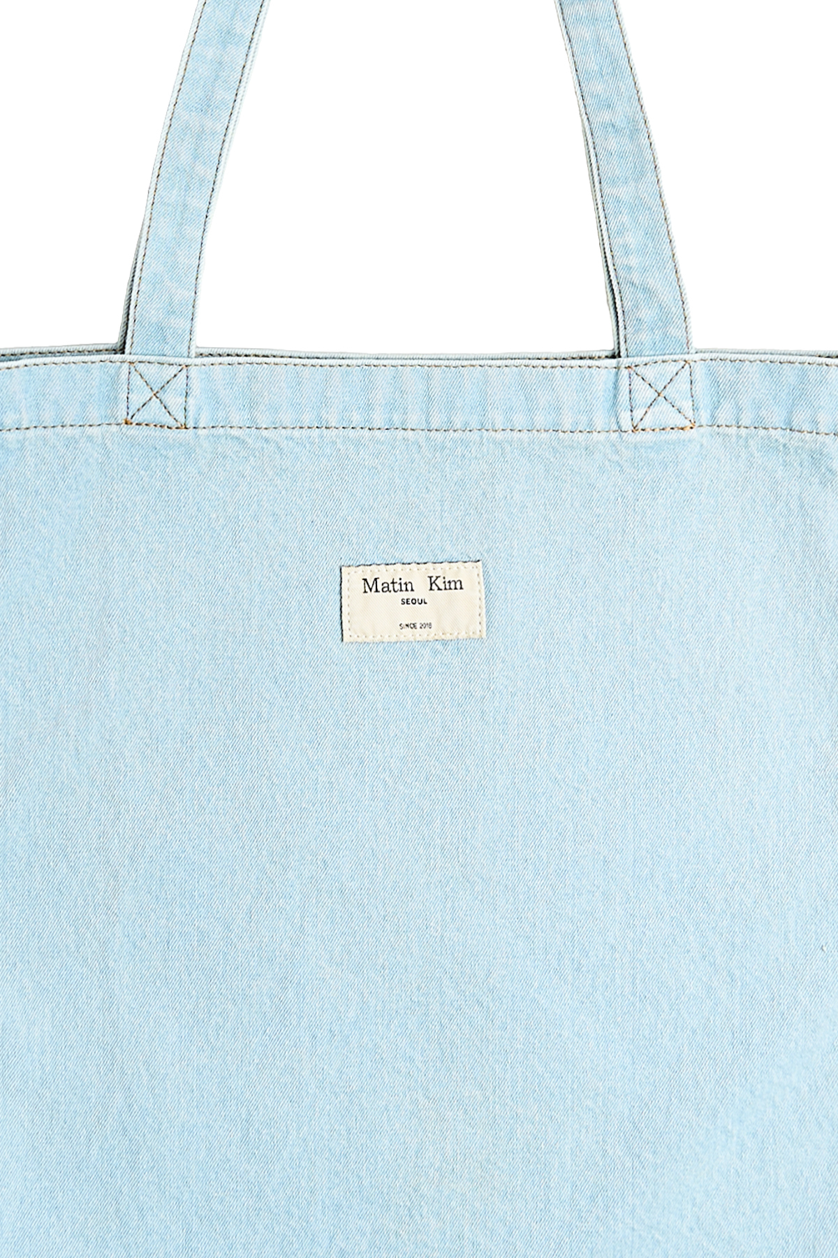MATIN STITCH DENIM ECOBAG IN SKY MATIN STITCH DENIM ECOBAG IN SKY